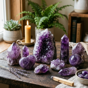 Amethyst Crystal Set
