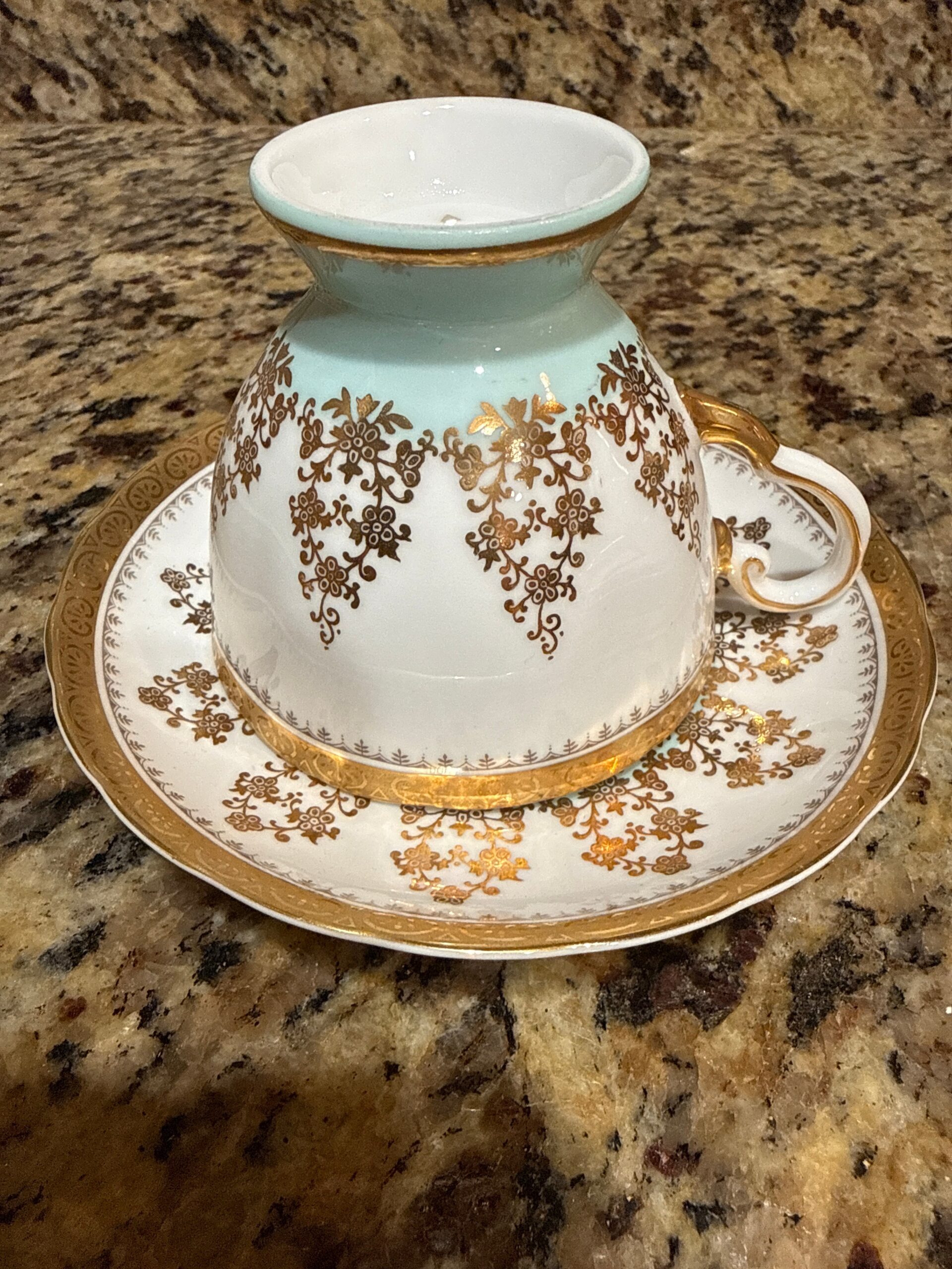 Teacup & Saucer Set | Vintage Royal Tuscan Fine English Bone China - Image 3