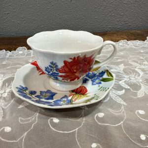 Teacup &Saucer Set | Multicolor Floral