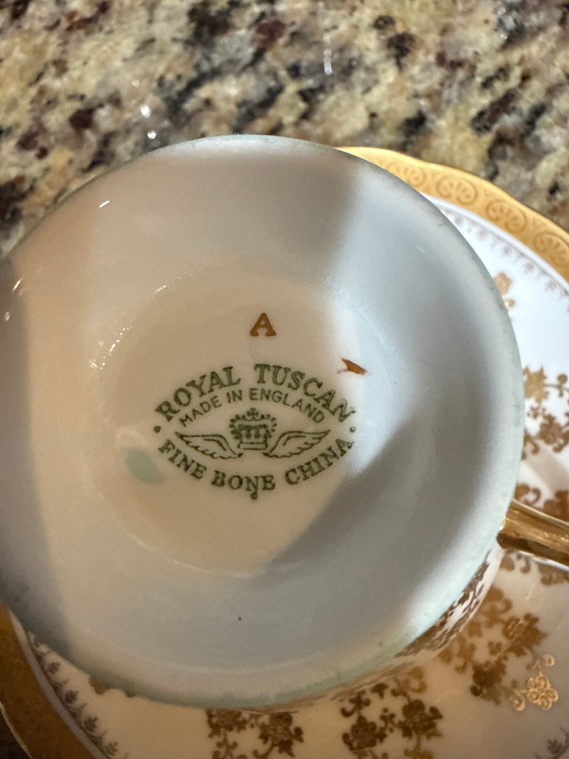 Teacup & Saucer Set | Vintage Royal Tuscan Fine English Bone China - Image 4