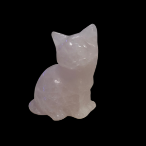 Rose Quartz Crystal Cat
